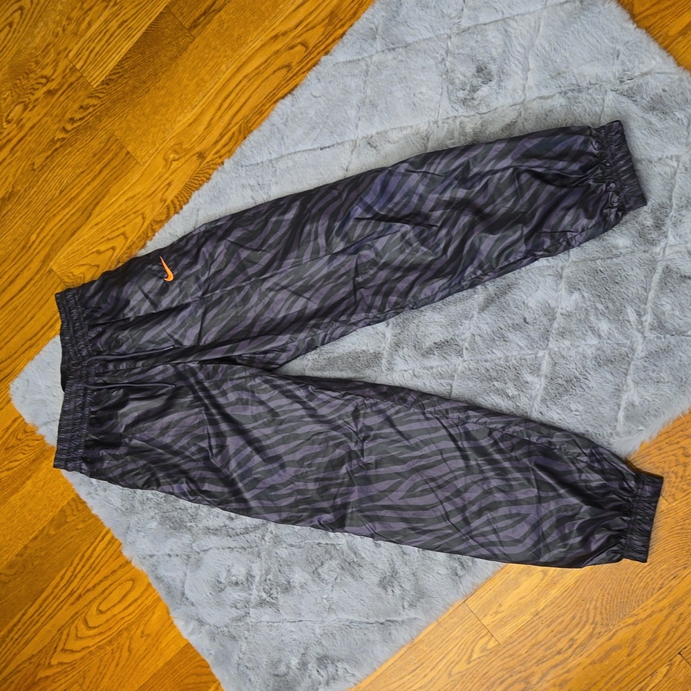 Nike Purple/Black Jogger Wind Breaker Pants, Women's Extra Small